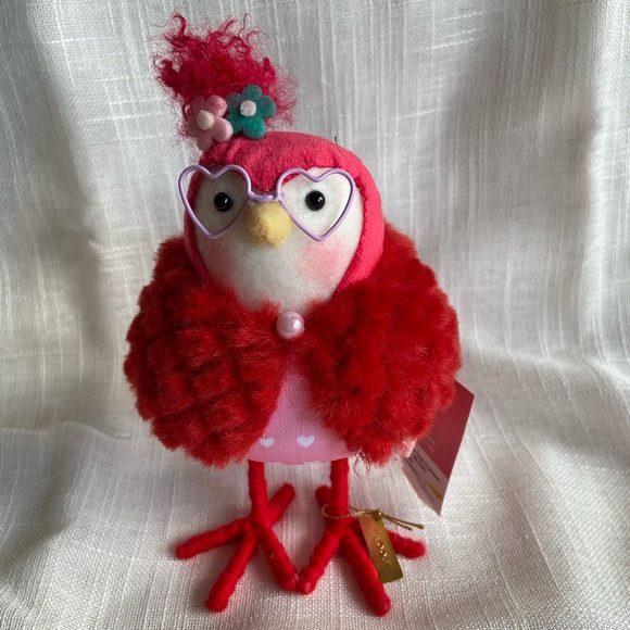 Spritz Featherly Friends Set of 3 Valentine's Plush Birds Toots Buttons Floof - Picture 10 of 10